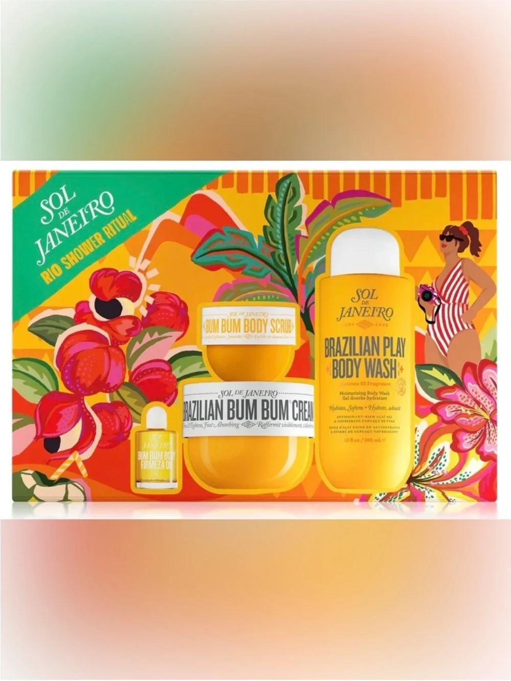 Sol de Janeiro Brazilian Bum Bum Cream & Body Wash Set - NIB